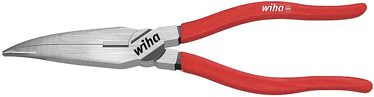 Flachrundzange Wiha® mit Schneide, gebogene Form, ca. 40°, 160 mm