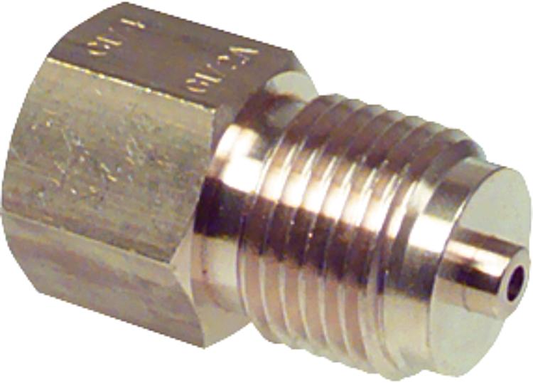 Manometerzubehör Reduzier-und Übergangsstück Muffe 3/8" x Zapfen 1/4" Manometerzubehör Reduzier-und Übergangsstück Muffe 3/8" x Zapfen 1/4"