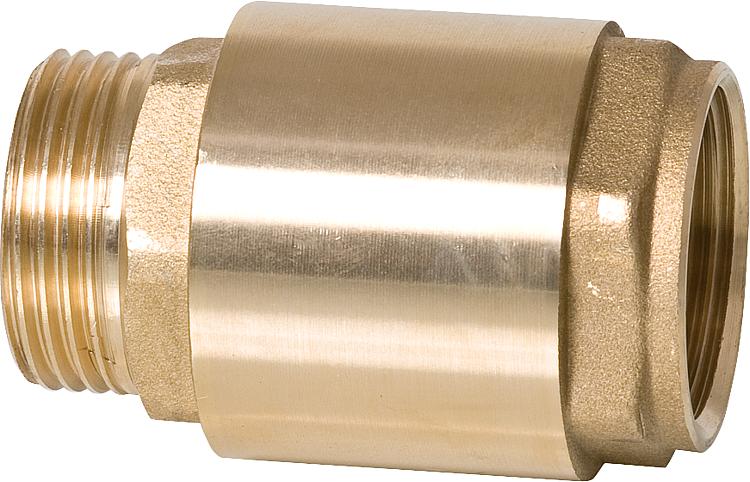 Rückschlagventil AG zu IG 1 1/4" mit Metalleinsatz und Viton Dichtung Rückschlagventil AG zu IG 1 1/4" mit Metalleinsatz und Viton Dichtung