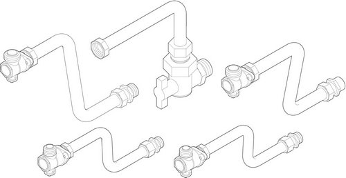 Anschlussrohre für Vaillant-Installation Anschlussrohre für Vaillant-Installation