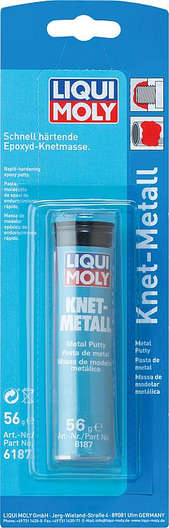 2K-Epoxydharz Knet-Metall LIQUI MOLY 56g im Blister 2K-Epoxydharz Knet-Metall LIQUI MOLY 56g im Blister