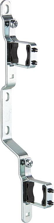 Doppel-Wandhalterungsset mit Schalldämmeinlage, Wandabstand für Verteilerbalken1 Doppel-Wandhalterungsset mit Schalldämmeinlage, Wandabstand für Verteilerbalken1