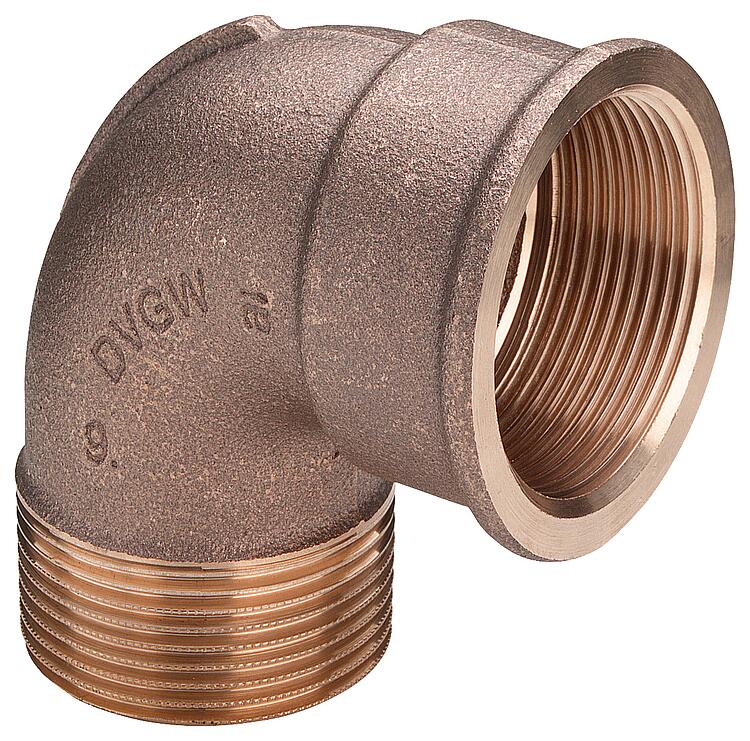Rotguss Winkel 90 Grad reduziert Typ 3092 ixa DN65(2 1/2") Rotguss Winkel 90 Grad reduziert Typ 3092 ixa DN65(2 1/2")