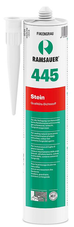 Neutralsilikon RAMSAUER 445 Stein + Sanitär [transparent] 310ml Kartusche