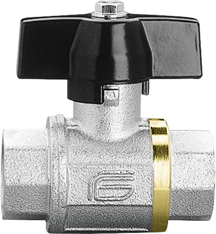 Messingkugelhahn TOTAL IG/IG 1/2" mit Alu-Flügelgriff Messingkugelhahn TOTAL IG/IG 1/2" mit Alu-Flügelgriff