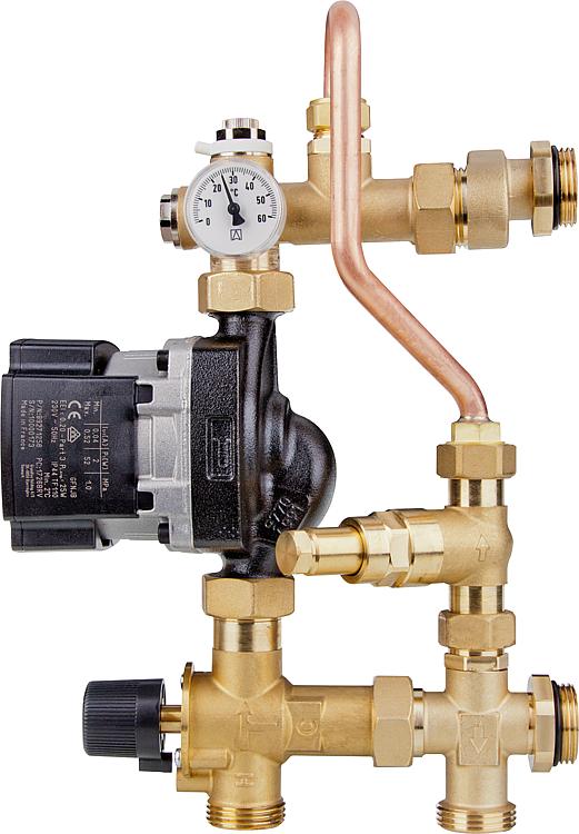Fußbodenregeleinheit Easyflow Mix, 3-Wege-Mischer, Pumpe Grundfos UPM3S Auto 15-60 Fußbodenregeleinheit Easyflow Mix, 3-Wege-Mischer, Pumpe Grundfos UPM3S Auto 15-60