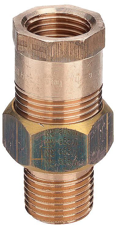 Rotguss-Gewindefitting Verschraubung konisch dichtend Typ 3341 1 1/2" IxA Rotguss-Gewindefitting Verschraubung konisch dichtend Typ 3341 1 1/2" IxA