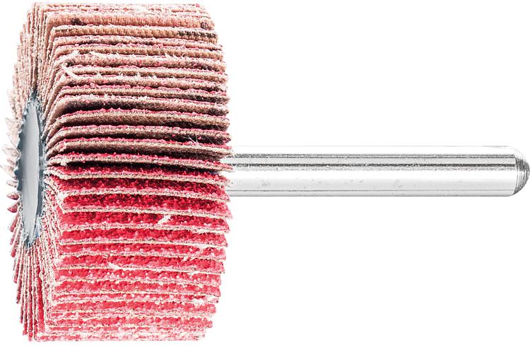 Fächerschleifer Pferd F, Ø 40 x 20 mm, Schaft-Ø 6 mm, Körnung A 80