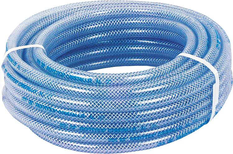 PVC-Schlauch transparent mit Polyestergewebe / Lebensmittelecht 100m/20bar/6x12m PVC-Schlauch transparent mit Polyestergewebe / Lebensmittelecht 100m/20bar/6x12m