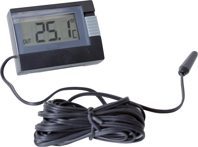 Digitales Mini-Thermometer Fühlerlänge 2,5m Messbereich -10 C bis +60 C Digitales Mini-Thermometer Fühlerlänge 2,5m Messbereich -10 C bis +60 C