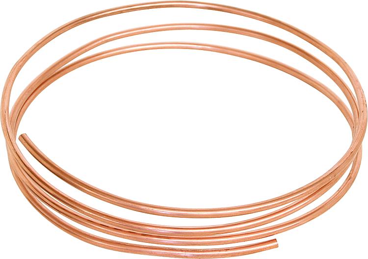 Anschlusszubehör für Ölzähler Cu-Rohr weich in Ringen 4 mm Meterware Anschlusszubehör für Ölzähler Cu-Rohr weich in Ringen 4 mm Meterware