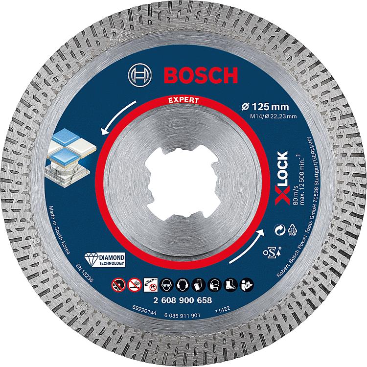 Diamanttrennscheibe BOSCH Expert HardCeramic Ø 125 x 1,4 mm X-LOCK