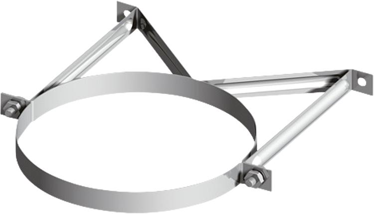 Kunststoff-Abgassystem Wandhalterung 100-150mm System II DN 080/125 Kunststoff-Abgassystem Wandhalterung 100-150mm System II DN 080/125