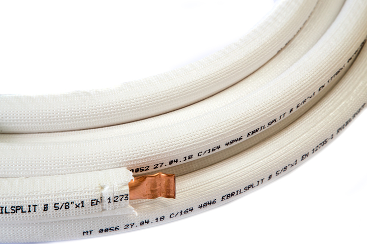 Kältemittelleitung 5/8" VPE 12 m Kupfer wärmegedämmt Kältemittelleitung 5/8" VPE 12 m Kupfer wärmegedämmt