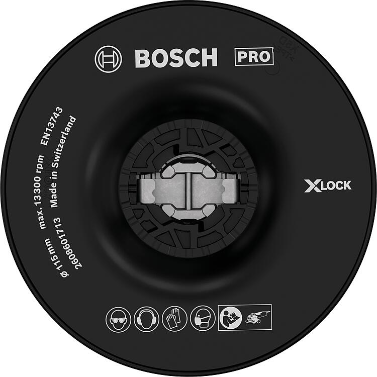 Stützteller BOSCH® hard mit X - Lock Aufnahme Ø 115 mm