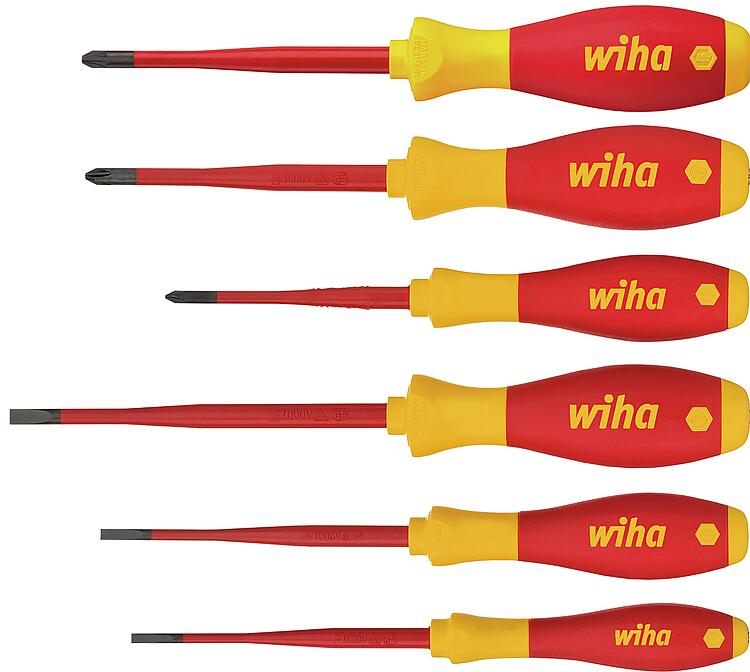 Wiha® VDE-Schraubendrehersatz, 6-teilig Wiha® VDE-Schraubendrehersatz, 6-teilig