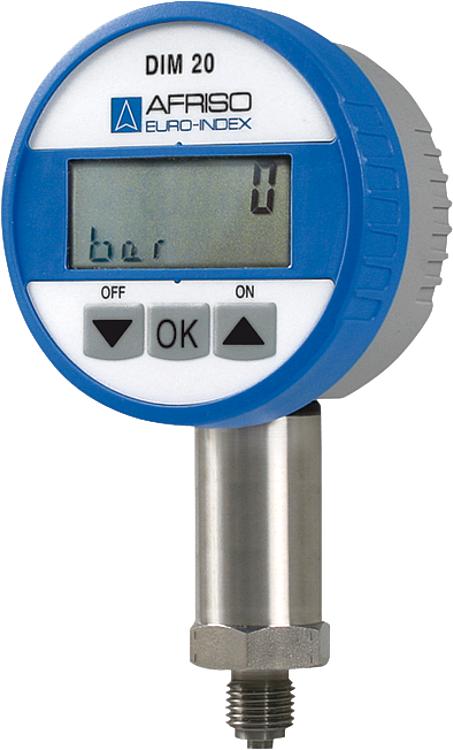 Universelles Digitalmanometer  75 mm, 0- 10 bar, Anschluss 1/4"