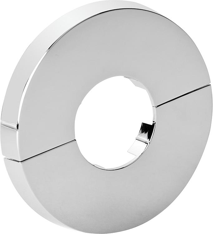 Rosette für Ventilzähler 2-teilig, verchromt Rosette für Ventilzähler 2-teilig, verchromt