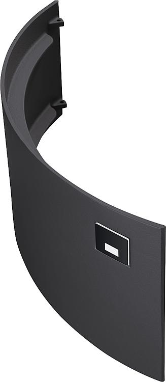 Gusstür für Holzlegefach, Schwarz für Polar Neo 6, Neo Eck