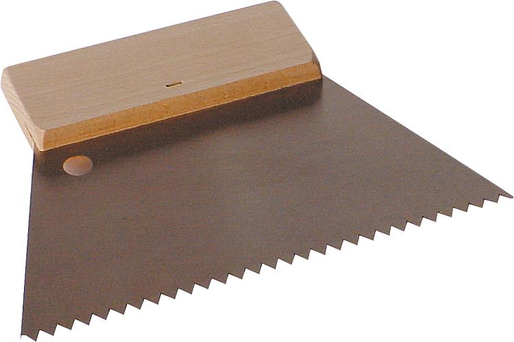 Zahnspachtel C2 6x6x250mm Holzrücken Zahnspachtel C2 6x6x250mm Holzrücken
