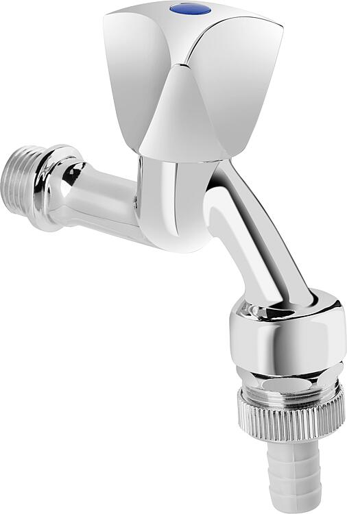 Messing-Auslaufventil chrom- poliert,mit Rohrbelüfter,inkl. Tülle Messing-Auslaufventil chrom- poliert,mit Rohrbelüfter,inkl. Tülle