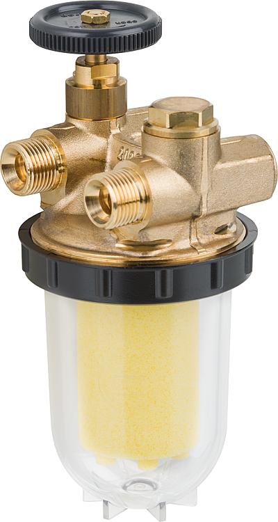Heizölfilter f. Zweistrangsystem brennerseitig Außengewinde3/8" tankseitig Innen Heizölfilter f. Zweistrangsystem brennerseitig Außengewinde3/8" tankseitig Innen