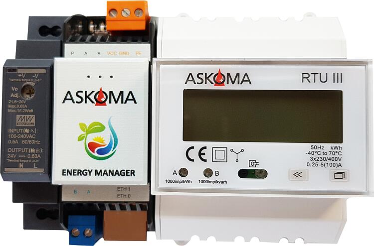 Energiemanager ASKOSET plus, inkl. Netzteil 24V und Zweirichtungs-Stromzähler Energiemanager ASKOSET plus, inkl. Netzteil 24V und Zweirichtungs-Stromzähler
