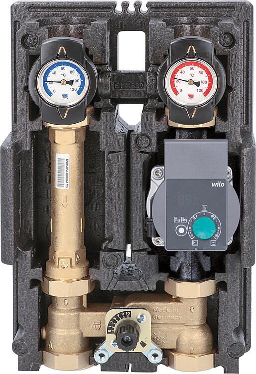 Heizkreisset K32 Heat Bloc DN 25(1"), 3-Wege-Mischer Wilo-Stratos PICO 25/1-6 Heizkreisset K32 Heat Bloc DN 25(1"), 3-Wege-Mischer Wilo-Stratos PICO 25/1-6