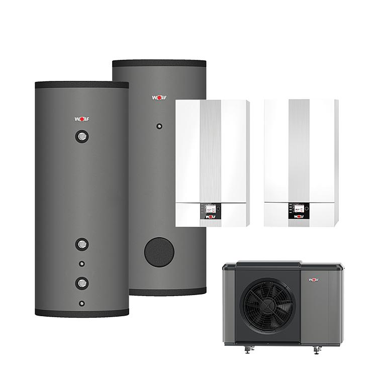 Hybrid-Paket Wolf, CGB-2 20 mit Monoblock CHA-10/400 Hybrid-Paket Wolf, CGB-2 20 mit Monoblock CHA-10/400