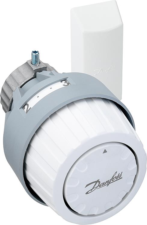 Thermostatkopf Danfoss RA 2922, Farbe RAL 9016, weiß Behördenmodell, Fernfühler Thermostatkopf Danfoss RA 2922, Farbe RAL 9016, weiß Behördenmodell, Fernfühler