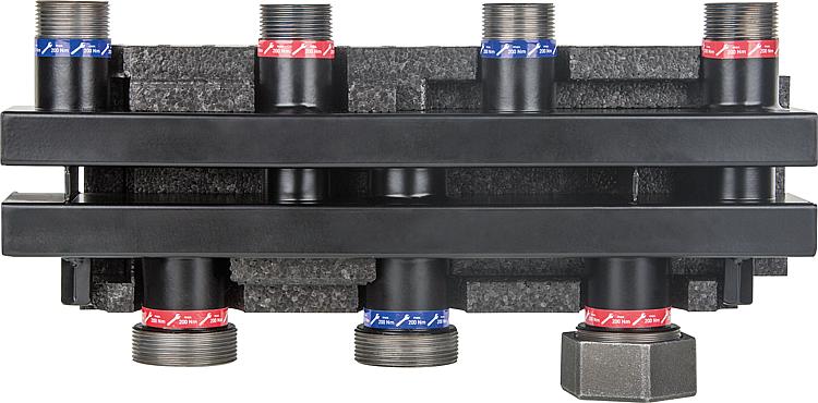 Kesselverteiler EVENES VT7/2 AG DN32(11/4")AG,7m /h, 170KW inkl. Halterung + Iso Kesselverteiler EVENES VT7/2 AG DN32(11/4")AG,7m /h, 170KW inkl. Halterung + Iso