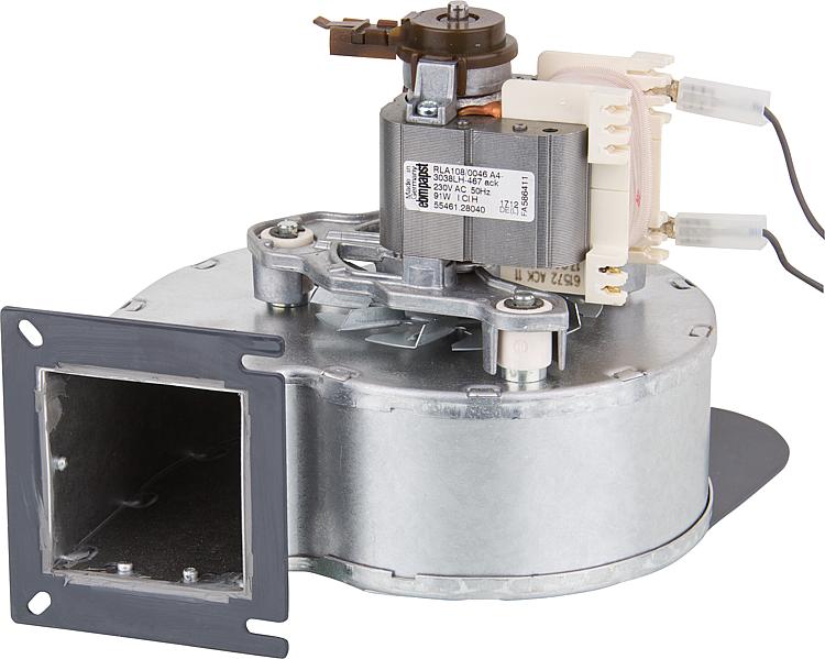 Brennerventilator Drehzahlge- steuert mit Luftklappe für Atmos Brenner A45 Brennerventilator Drehzahlge- steuert mit Luftklappe für Atmos Brenner A45