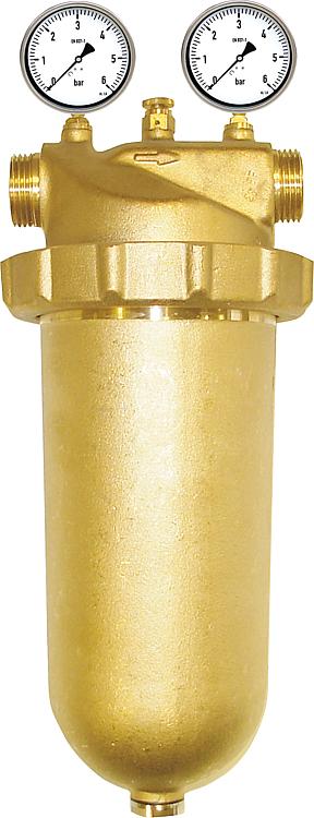Heizungsfilter Messing DN 25 (1") AG, ohne Filtereinsatz Heizungsfilter Messing DN 25 (1") AG, ohne Filtereinsatz