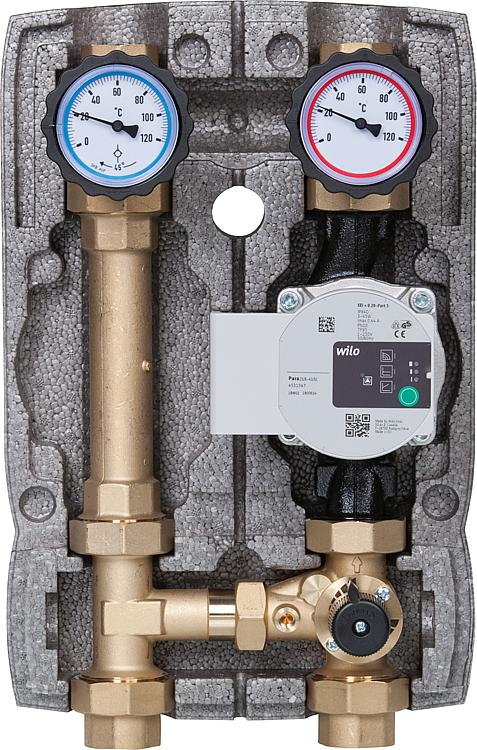 Heizkreisset Easyflow DN25(1") 3-Wege-Mischer, Wilo Para 25/6 Heizkreisset Easyflow DN25(1") 3-Wege-Mischer, Wilo Para 25/6