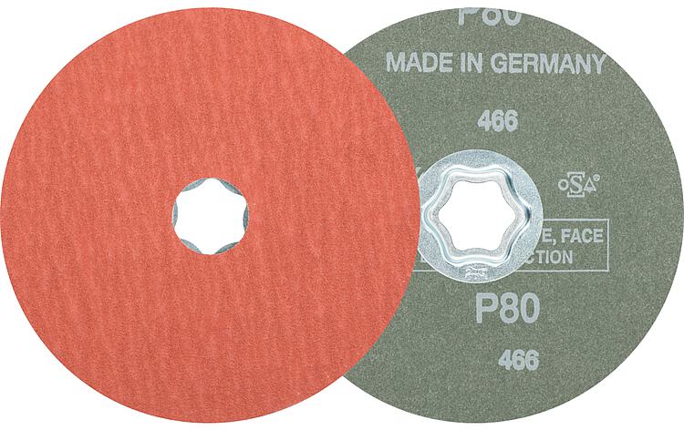 Fiberscheibe Pferd COMBICLICK, Ø 125 mm, Körnung A-COOL80