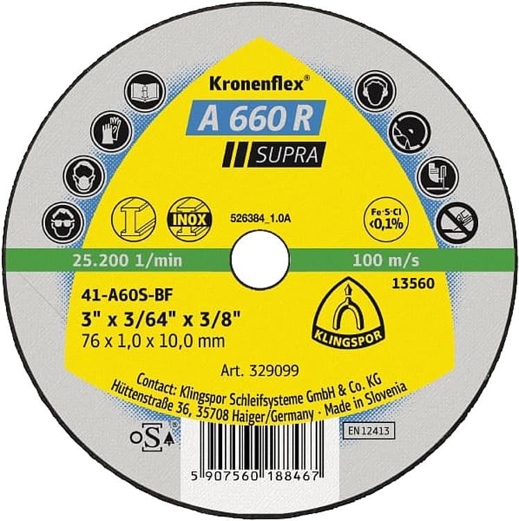 Mini-Trennscheibe KLINGSPOR 76x1,6x10mm