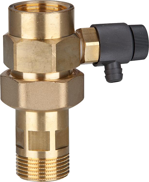 Absperrverschraubung mit Entleerung 3/4" IGxAG Absperrverschraubung mit Entleerung 3/4" IGxAG