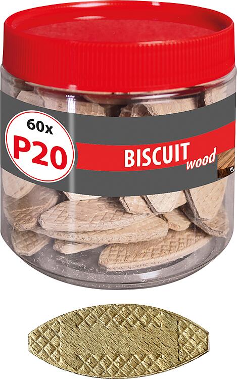 TOX Holz Flachdübel Biscuit Wood P20 VPE 60 TOX Holz Flachdübel Biscuit Wood P20 VPE 60