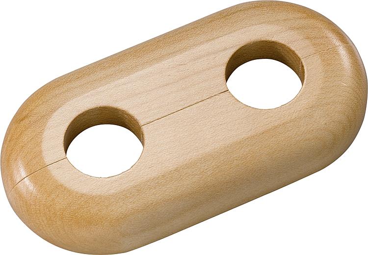 Holz-Doppelrosette Typ Schwarzwald Ahorn - 15 mm Holz-Doppelrosette Typ Schwarzwald Ahorn - 15 mm
