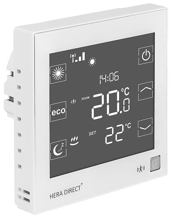 Funk-Raumthermostat Hera Direkt+, 230V,weiß, passend für Hera+ Primus/Extensia P Funk-Raumthermostat Hera Direkt+, 230V,weiß, passend für Hera+ Primus/Extensia P