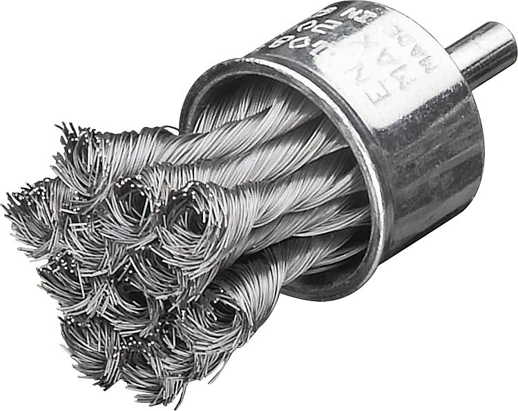 Zopf-Pinselbürsten Stahldraht 0,35mm Ø29mm mit 6mm Schaft Zopf-Pinselbürsten Stahldraht 0,35mm Ø29mm mit 6mm Schaft