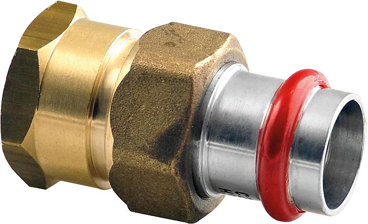 C-Stahl Durchgangsverschr. IG flachdichtend 15mm x 1/2" V-Kontur C-Stahl Durchgangsverschr. IG flachdichtend 15mm x 1/2" V-Kontur