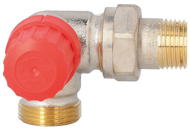 Thermostatventil Danfoss RA-N15, Winkeleck links, DN15 (1/2")xDN20 (3/4") Euroko Thermostatventil Danfoss RA-N15, Winkeleck links, DN15 (1/2")xDN20 (3/4") Euroko