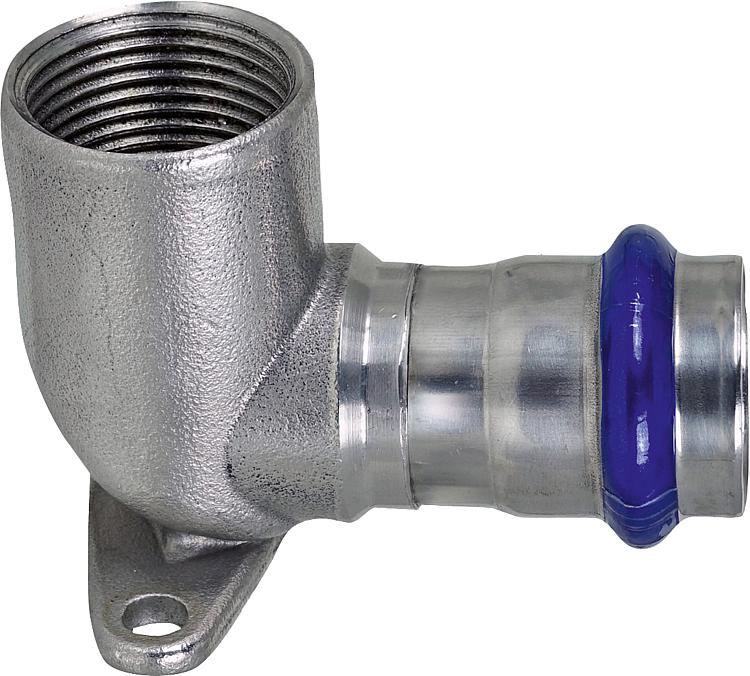 Edelstahl Deckenwinkel mit IG 15mm x 1/2" (DN15) V-Kontur Edelstahl Deckenwinkel mit IG 15mm x 1/2" (DN15) V-Kontur