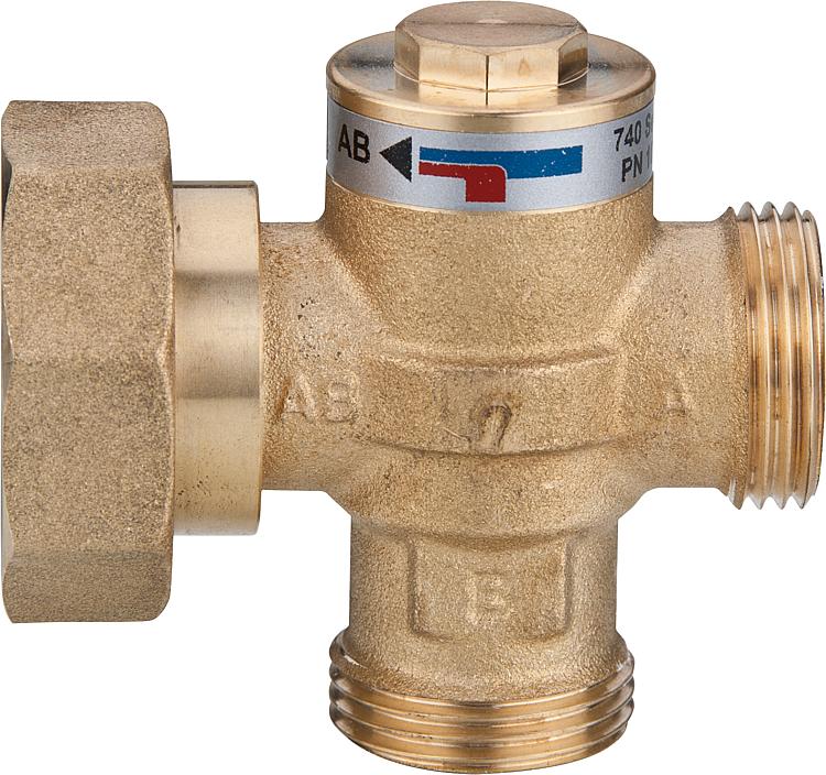 Easyflow Wood 741C04 Rücklaufanhebeventil 45 C, DN25 (1") AG, DN25 (1") ÜWM Easyflow Wood 741C04 Rücklaufanhebeventil 45 C, DN25 (1") AG, DN25 (1") ÜWM