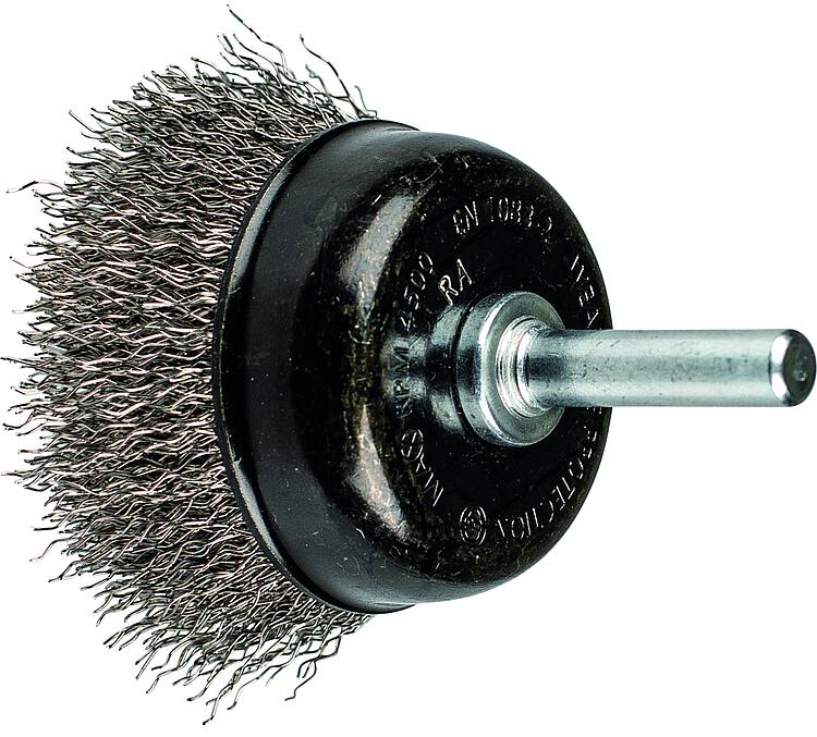 Topfbürste Pferd TBU ungezopft, Ø 50 mm, Schaft-Ø 6 mm, Edelstahldraht Ø 0,30 mm, Topfbürste Pferd TBU ungezopft, Ø 50 mm, Schaft-Ø 6 mm, Edelstahldraht Ø 0,30 mm,