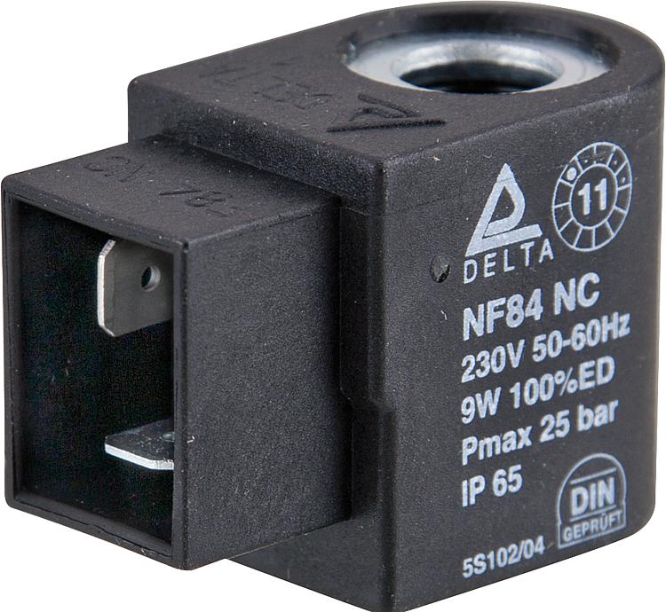Magnetspule für Delta Ölbrennerpumpe VU 1/2 und BVU 1/2, A 1/2 Typ NF 84 Magnetspule für Delta Ölbrennerpumpe VU 1/2 und BVU 1/2, A 1/2 Typ NF 84