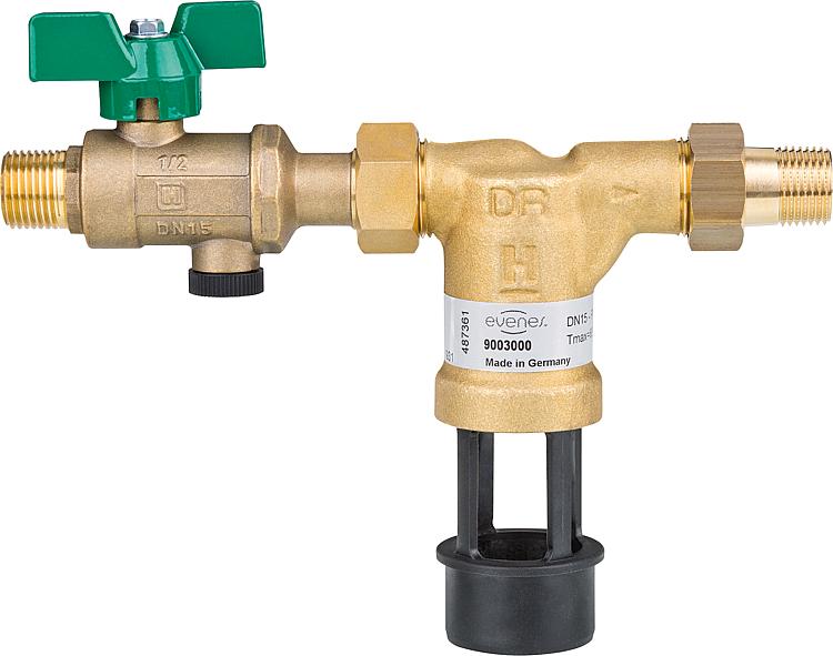 Systemtrenner evenes CA295 1/2", mit Absperrung und Entleerung Systemtrenner evenes CA295 1/2", mit Absperrung und Entleerung