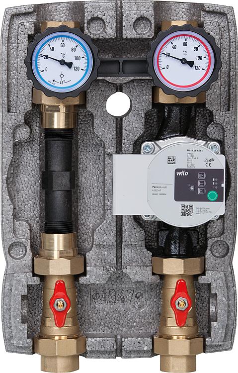 Heizkreisset Easyflow DN25(1") ungemischt,WMZ-Strecke, Wilo Para 25/6 Heizkreisset Easyflow DN25(1") ungemischt,WMZ-Strecke, Wilo Para 25/6