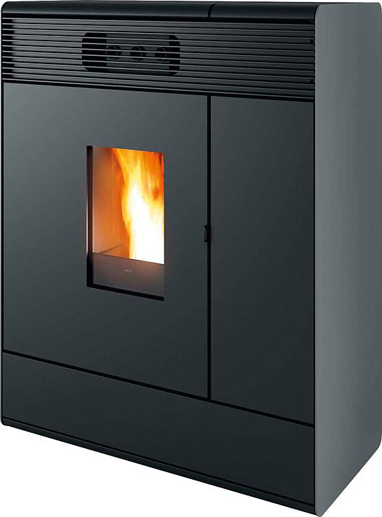 Pelletofen MCZ Aki Hydromatic 18 R, Grundgerät mit Verkleidung Silber Metall , 17,7 KW Pelletofen MCZ Aki Hydromatic 18 R, Grundgerät mit Verkleidung Silber Metall , 17,7 KW